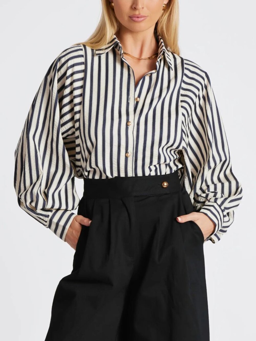 Bishop + Young Aly Dolman Sleeve Striped Top